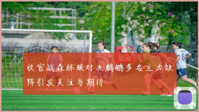 收官战森林狼对决鹈鹕多名主力缺阵引发关注与期待